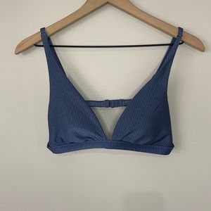 Aerie triangle ribbed bikini top